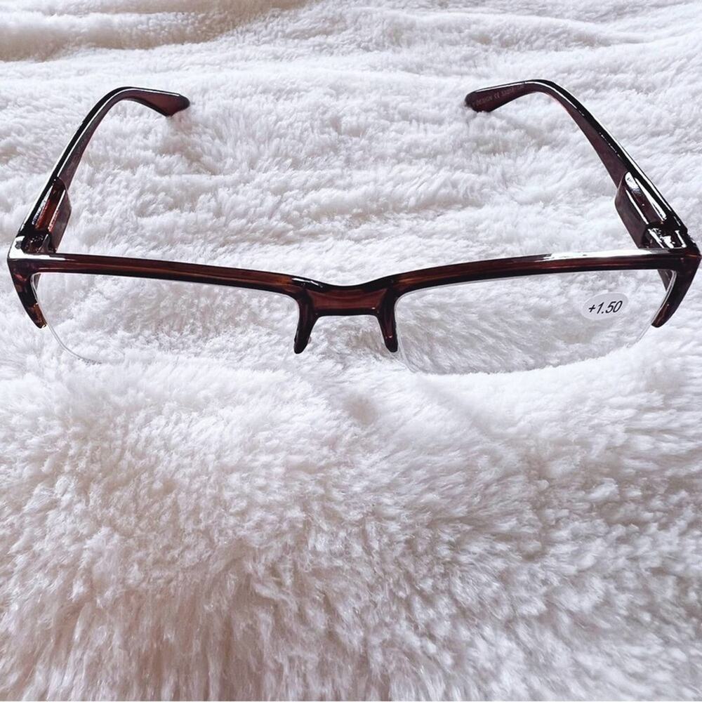 Sam Tortoise Brown Rectangular Reading Glasses - Picture 11 of 15